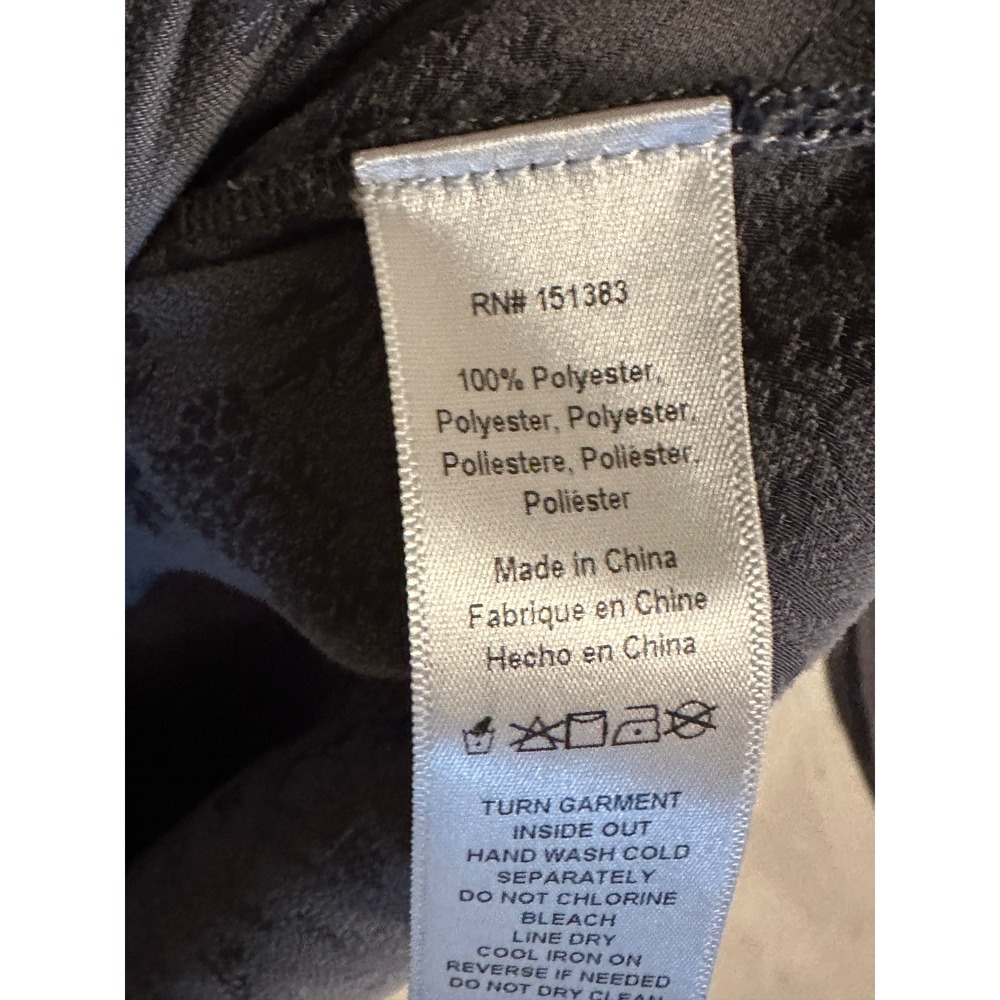 Current Air Los Angeles Smocked Waist Floral Jacquard Dress Grey Womens M - Picture 10 of 16